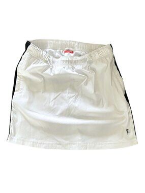 Danskin White with Black Side Stripe Athletic Tennis Golf Skort Women's Size S
